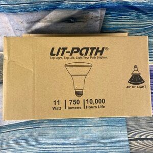 Lit-path LED Par30 light bulbs 6 pack